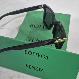 Bottega Veneta Black Sunglasses with Gold Accent